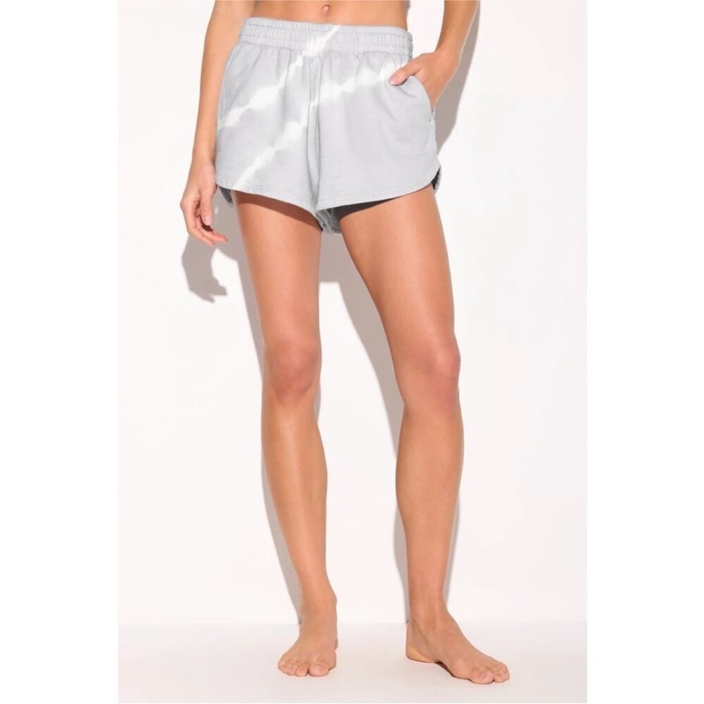 NWT Spiritual Gangster Blue White Shibori Kylie Sweat Short